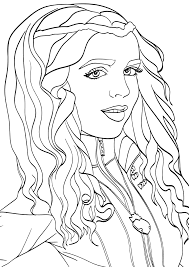 78k.) this evie from descendants coloring pages for individual and noncommercial use only, the copyright belongs to their respective creatures or owners. Descendants Coloring Page Printable Novocom Top