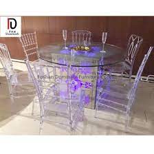 Despite their strength and durability, they are easy and light enough to move around. Led Light Round Acrylic Iron Base Table For Wedding Dining Room China Acrylic Round Table Acrylic Round Dining Furniniture Made In China Com