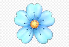 Light blue flowers transparent background. Flower Flor Lightblue Celeste Emoji Freetoedit Light Blue Flower Emoji Emoji Flower Free Transparent Emoji Emojipng Com