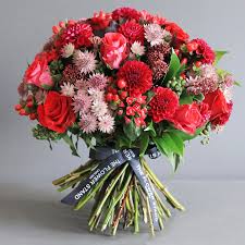 Flowers are made to order by skilled florists and hand delivered the very same day if required. Red Rose Dahlia Bouquet Same Day Luxury Flowers London