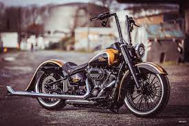 Thunderbike La Candela H D Heritage Softail Flhcs Custom Motorcycle Harley Davidson Bilder Heritage Softail Harley Davidson Chopper