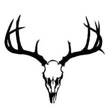 Black And White Deer Skull Tattoo Black Deer Skull Tattoo Design Deer Skull Tattoos Deer Skulls Black Deer