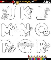 Imagini plasate explicit în domeniul public. Desen Animat Alfabet Carte De Colorat Negru Alb Ilustrare Litere Ilustratie Vectoriala C Izakowski 5900624 Stockfresh