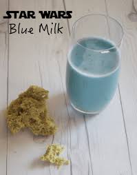 Star Wars Blue Milk Recipe Sweet Vanilla Milk Colored Blue Using Butterfly Pea Flowers An Awesome Treat For Your Star Blue Milk Blue Milk Recipe Milk Recipes