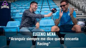Eugenio mena of racing club and christian chimino of huracan fight for the ball during a match between racing club and huracán as part of superliga. Eugenio Mena Sueno Salir Campeon Con Racing Youtube