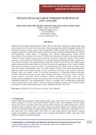 Hukum islam serta salah faham mengenainya. Hadith Research Papers Academia Edu