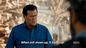 Watch the full video | create gif from this video. Blows Up Tv Show Gif By Ash Vs Evil Dead Find Share On Giphy