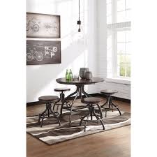 Explore 5 listings for high dining table with stools at best prices. Odium Counter Height Dining Room Table And Bar Stools Brown Set Of 5 Ashley Furniture Signature Design Kitchen Dining Room Furniture Furniture