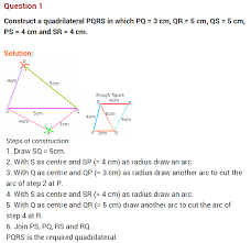 Geometric shapes are the closed figures which describe the different types of objects we see in our daily lives. Practical Geometry Class 8 Extra Questions Maths Chapter 4 Learn Cbse