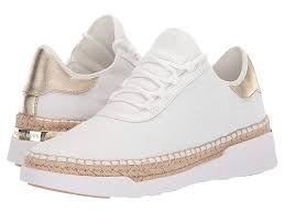 Michael Michael Kors Finch Lace Up Women S Shoes Optic Pale Gold Stretch Weave Canvas Textured Metallic Leather Shoes Woman Black Slip On Shoes Michael Kors