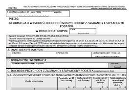 Dla tych co jeszcze tej. Pit Zg Zalacznik Z Informacja O Dochodach Z Zagranicy