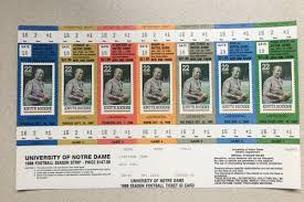 Notre Dame Season Tickets From 1988 Were A Little Cheaper