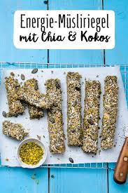 Musliriegel Mit Chia Kokos Rezept Rezept Musliriegel Lebensmittel Essen Snack Ideen