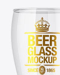 Download Empty Beer Glass Mockup In Cup Bowl Mockups On Yellow Images Object Mockups PSD Mockup Templates