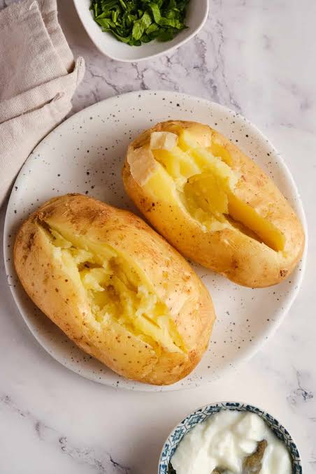 Microwave Baked Potato - Food Faith Fitness
