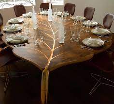 Turn them into a trendy addition to your dining space. 10 Unique Wooden Dining Tables That Will Leave You Astonished Unique Dining Tables Natural Home Decor Solid Wood Furniture Design