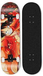 Maybe you would like to learn more about one of these? Fwtl Anime Skateboard One Piece Monkey D Luffy Skateboard Complete Pro Skateboard Adult Double Kick Skateboard 7 Layer Canadian Maple Skill Skateboard Amazon Co Uk Sports Outdoors