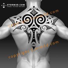 Tribal Maori Skull Tattoo Upper Back Designs Geometric Tribal Tattoo Tribal Back Tattoos Tattoos