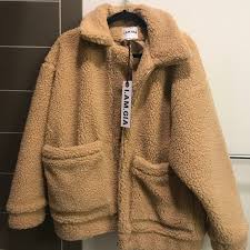 Stay warm in this oversized teddy jacket that has pockets on the sides and a zip closure. I Am Gia Jackets Coats Iamgia The Label Pixie Teddy Jacket Xs Nwt Poshmark