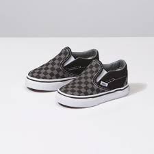 Black And Grey Checkered Slip On Vans Toddler Checkerboard Slip On Shop At Vans Toddler Shoes Girls Shoes Cute Baby Shoes