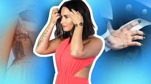 This is a matching tattoo with her friend lauren martin, whom she met in treatment at timberline knolls. Demi Lovato Tattoos Photos Meanings Inspiration Stylecaster