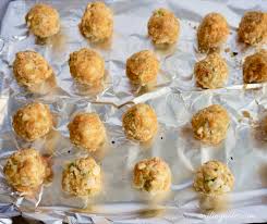 Crispy Baked Crab Cheese Balls Recipe Crab Balls Recipe Cheese Ball Fondue Dinner