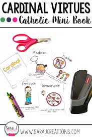 Cardinal Virtues For Kids Catholic Kids Activities Catholic Saints For Kids Mini Books