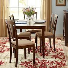 Dining Table And Chair Set In Gorgeous Espresso Finish This Elegant 5 Piece Kitchen Or Dining Room Fur Kitchen Dining Sets Dining Room Sets 5 Piece Dining Set