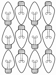 All our holiday and festive clipart can be resized as you wish. Printable Christmas Lights Coloring Page Novocom Top