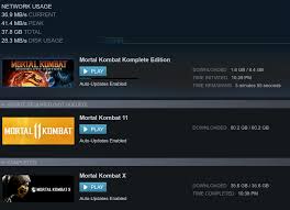 The Mk Games In Install Size Mortalkombat