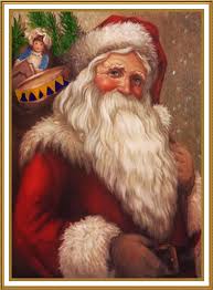 Aida 14, white 132w x 219h stitches. Father Christmas Santa Claus 89 Holiday Counted Cross Stitch Pattern Orenco Originals Llc