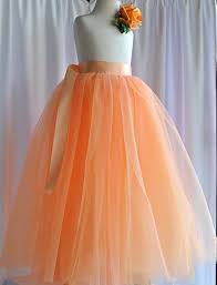 Orange Sherbet Flower Girl Sewn Tutu Six Layers Three Different Soft Orange Sherbet Colors Fresh And Cheerf Red Tutu Dress Lovely Dresses Flower Girl Dresses