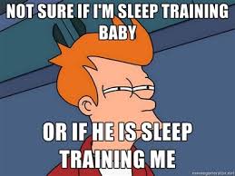 Not Sure If I M Sleep Training Baby Or If He Is S College Memes Student Memes School Humor