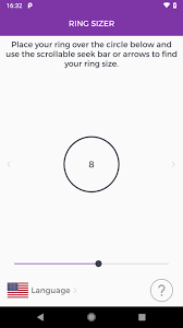 Measure ring size with a finger size strip. Gemporia Ring Sizer For Android Apk Download