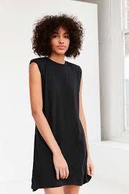 Silence Noise Rolled Cuff Muscle Tee Dress Ladies Day Dresses Jumpsuit Dress Urban Dresses