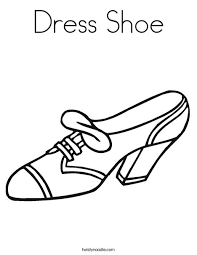 Free printable shoe coloring pages shoe page no. Dress Shoe Coloring Page Twisty Noodle