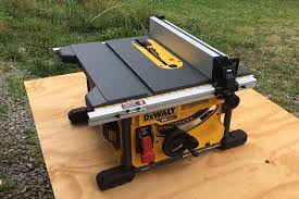 That S Right A Cordless Table Saw The Robust Portable Dewalt Flexvolt Table Saw Dcs7485t1 Can Rip Full 4x8 Sheet Goods Or Oak T Table Saw Dewalt Oak Trim
