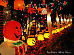 Halloween Street Scene Halloween Displays Vintage Halloween Halloween Outdoor Decorations