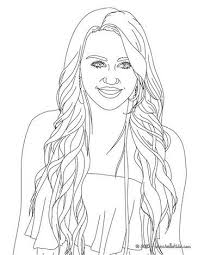 The american teen sitcom revolves around the character of miley stewart who takes the pseudonym of hanna montana to become a. Miley Cyrus Close Up Coloring Page More Miley Cyrus Coloring Sheets On Hellokids Com Sailor Moon Coloring Pages Coloring Pages People Coloring Pages
