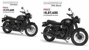 Triumph Launches T100 And T120 Black Edition And More Auto Freak