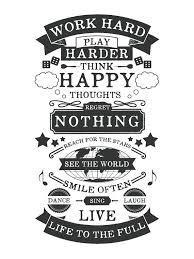 We are what we repeatedly do. Work Hard Live Half Full Work Hard Play Hard Typographic Print Motivational Prints