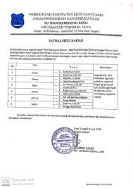 Setiap siswa di suatu kelas sudah pasti tergabung pasti mendapatkan giliran piket atau membersihkan kelas. Sdn Bedeng Seng Jadwal Piket Guru Sd Bedeng Seng Bagi Facebook