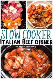 Slow Cooker Italian Beef Dinner Recipe Slow Cooker Italian Beef Crockpot Recipes Slow Cooker Beef Dinner