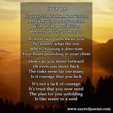 Inspirational Poem About Courage Inspirational Poems Poems Courage Quotes