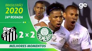 Acompanhe santos x palmeiras ao vivo pelo brasileirão série a a partir das 17h00 (de brasília) com transmissão do canal tnt e ei plus (menos sp) e premiere. Santos 2 X 2 Palmeiras Melhores Momentos 24Âª Rodada Brasileirao 2020 Ge Globo Youtube
