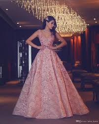Cocktail Gown For Brides Reception Gown Sangeet Gown Bridal Gown Inspiration Indian We Lace Evening Gowns Pink Evening Gowns Engagement Dress For Bride
