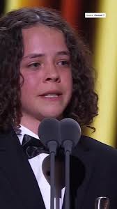 Felix Cameron gets emotional after Logies win