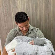 Samuel rodriguez de lima with his father, james rodriguez. James Rodriguez S Sweet Message As Lookalike Son Turns One Liverpool Echo