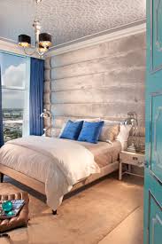 To finish the space, the mirror is by r&y augousti, and the carpet is by. Blue Grey Walls Bedroom Ideas And Photos Houzz