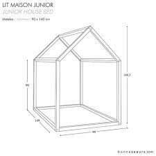 Bonnesoeurs Design Lit Maison House Bed Dimensions Taille Junior Size Tasarim Yatak Montessori